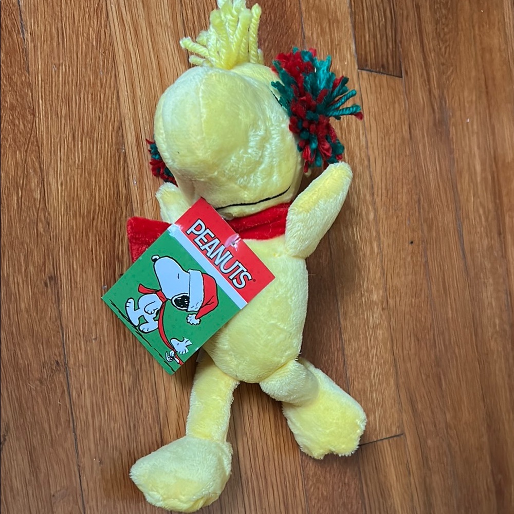 Peanuts Woodstock Plush with Red and Green Accents